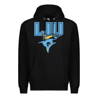 Black long island university sharks Premium Hoodie - linhVisuals
