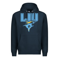 Navy long island university sharks Premium Hoodie - linhVisuals
