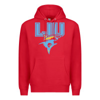 Red long island university sharks Premium Hoodie - linhVisuals
