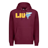 Burgundy long island university sharks Premium Hoodie - linhVisuals