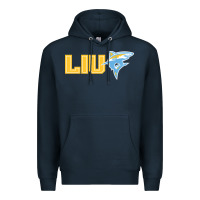 Navy long island university sharks Premium Hoodie - linhVisuals