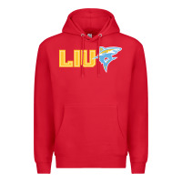 Red long island university sharks Premium Hoodie - linhVisuals