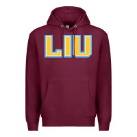 Burgundy long island university sharks Premium Hoodie - linhVisuals