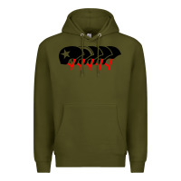 Army Green roller derby helmets Premium Hoodie - linhVisuals