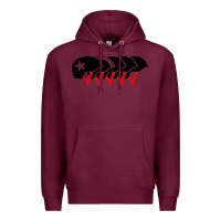 Burgundy roller derby helmets Premium Hoodie - linhVisuals