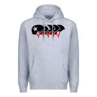 Heather Grey roller derby helmets Premium Hoodie - linhVisuals