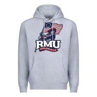 Heather Grey robert morris colonials Premium Hoodie - linhVisuals