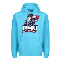 Ocean Blue robert morris colonials Premium Hoodie - linhVisuals