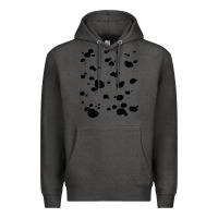 Charcoal Heather dalmatian dog pattern funny diy costume t shirt Premium Hoodie - linhVisuals