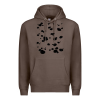 Coffee dalmatian dog pattern funny diy costume t shirt Premium Hoodie - linhVisuals