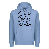 Colony Blue dalmatian dog pattern funny diy costume t shirt Premium Hoodie - linhVisuals