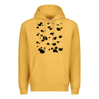 Mustard dalmatian dog pattern funny diy costume t shirt Premium Hoodie - linhVisuals