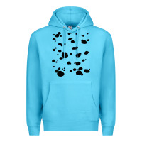 Ocean Blue dalmatian dog pattern funny diy costume t shirt Premium Hoodie - linhVisuals