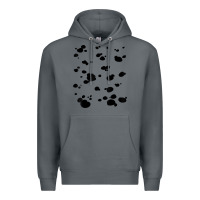 Rock dalmatian dog pattern funny diy costume t shirt Premium Hoodie - linhVisuals