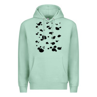 Seafoam dalmatian dog pattern funny diy costume t shirt Premium Hoodie - linhVisuals