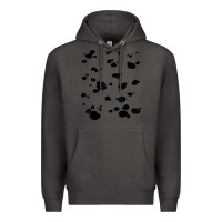 Smoke dalmatian dog pattern funny diy costume t shirt Premium Hoodie - linhVisuals