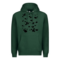 Sports Green dalmatian dog pattern funny diy costume t shirt Premium Hoodie - linhVisuals