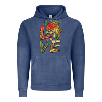 Vintage Denim juneteenth love Vintage Hoodie - BarkalooDesign