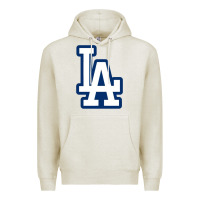 Oatmeal Heather la los angeles Premium Hoodie - linhVisuals