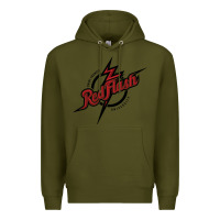 Army Green st. francis (pa) red flash Premium Hoodie - linhVisuals