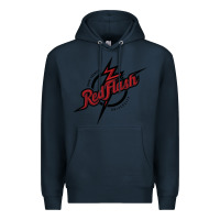 Navy st. francis (pa) red flash Premium Hoodie - linhVisuals