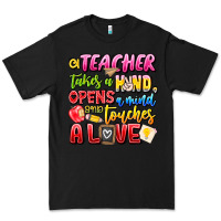 Black a Teacher Takes a Hand Opens a mind and Touches A Premium Tee - CowhideDigitalArt