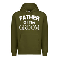 Army Green father of the groom t shirt wedding gift Premium Hoodie - linhVisuals