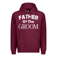 Burgundy father of the groom t shirt wedding gift Premium Hoodie - linhVisuals