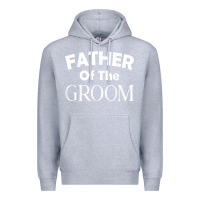 Heather Grey father of the groom t shirt wedding gift Premium Hoodie - linhVisuals