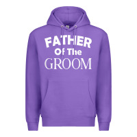 Purple father of the groom t shirt wedding gift Premium Hoodie - linhVisuals