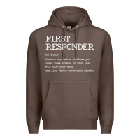 Coffee first responder  definition design Premium Hoodie - linhVisuals
