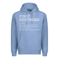 Colony Blue first responder  definition design Premium Hoodie - linhVisuals