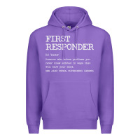 First Responder  Definition Design Premium Hoodie | Teevron