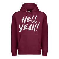 Burgundy hell yeah! Premium Hoodie - linhVisuals