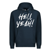 Navy hell yeah! Premium Hoodie - linhVisuals
