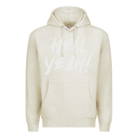 Oatmeal Heather hell yeah! Premium Hoodie - linhVisuals