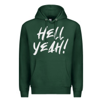 Sports Green hell yeah! Premium Hoodie - linhVisuals
