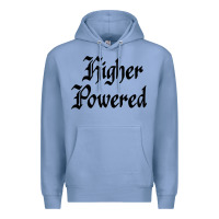 Colony Blue higher powered   alcoholics anonymous slogans Premium Hoodie - linhVisuals