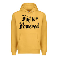 Mustard higher powered   alcoholics anonymous slogans Premium Hoodie - linhVisuals