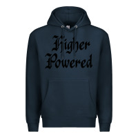 Navy higher powered   alcoholics anonymous slogans Premium Hoodie - linhVisuals