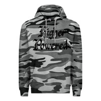 Slate Camo higher powered   alcoholics anonymous slogans Premium Hoodie - linhVisuals