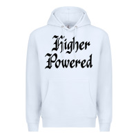 White higher powered   alcoholics anonymous slogans Premium Hoodie - linhVisuals