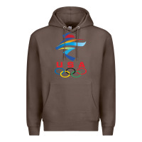 Coffee USA OLYMPIC RINGS Premium Hoodie - linhVisuals