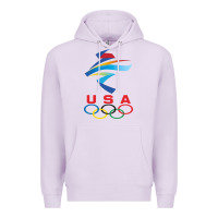 Lilac USA OLYMPIC RINGS Premium Hoodie - linhVisuals