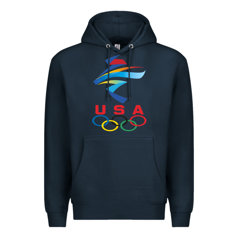 Usa Olympic Rings Premium Hoodie by linhVisuals | Teevron