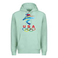 Seafoam USA OLYMPIC RINGS Premium Hoodie - linhVisuals