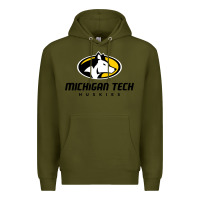 Army Green michigan tech Premium Hoodie - linhVisuals