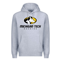 Heather Grey michigan tech Premium Hoodie - linhVisuals