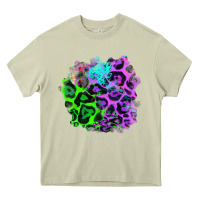 Mossy Colorful Leopard patch Heavy Core Tee - RanaPortraitStore