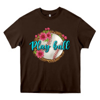 Chocolate Brown play ball baseball Heavy Core Tee - BundleAndBundleShop